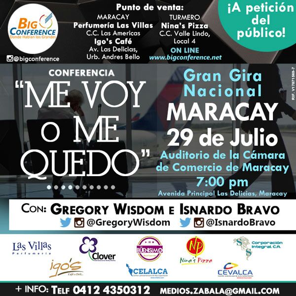 Encuentros para el Éxito llega a Maracay con su Conferencia “Me voy o me Quedo”